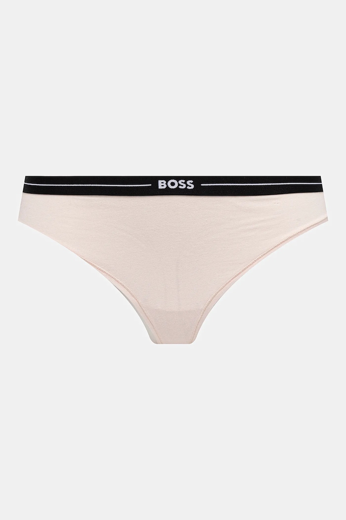 Îmbrăcăminte BOSS Chiloți g-string pentru femei din bumbac cu elastan 3P THONG pachet de 3 50510030 negru