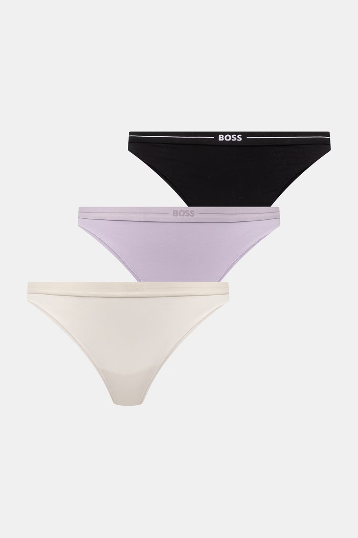 BOSS стринги женские из хлопка с эластаном 3P THONG 3 шт. мультиколор 50510030