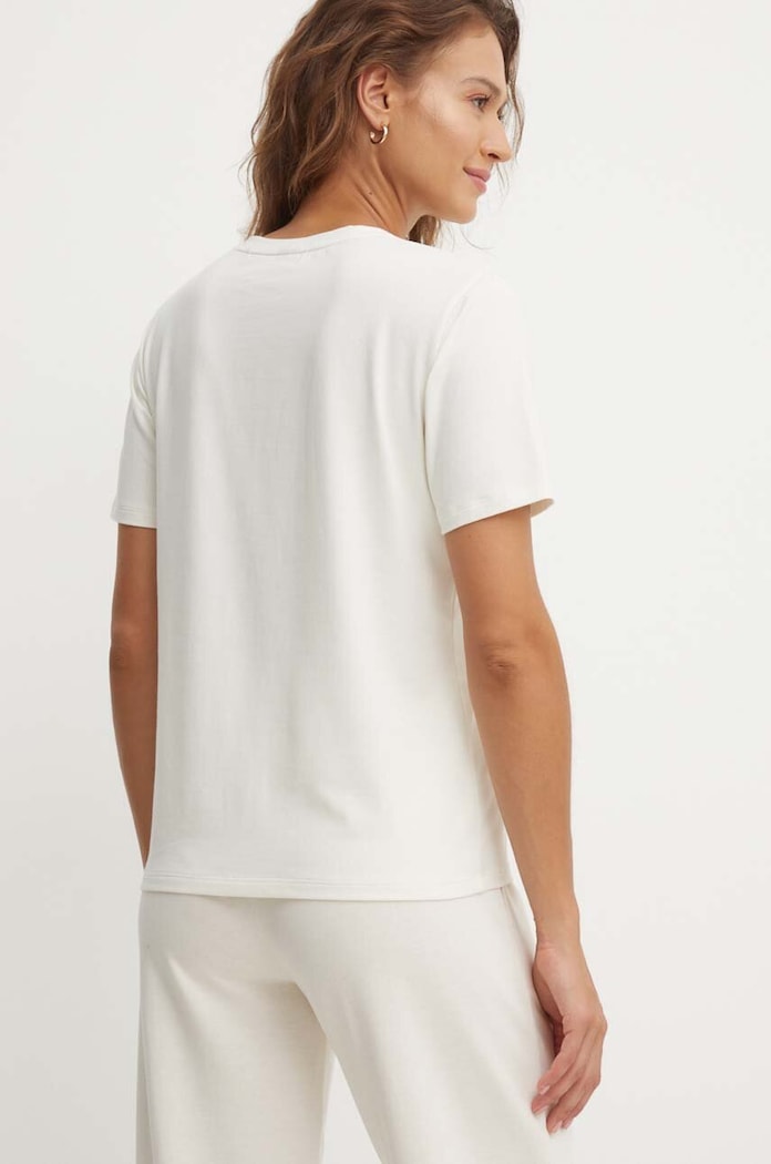 Oblečenie BOSS tričko dámske bavlnené s elastanom CI T-Shirt 50510322 béžová