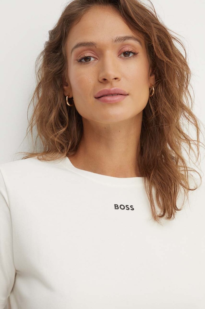 BOSS tričko dámske bavlnené s elastanom CI T-Shirt béžová 50510322