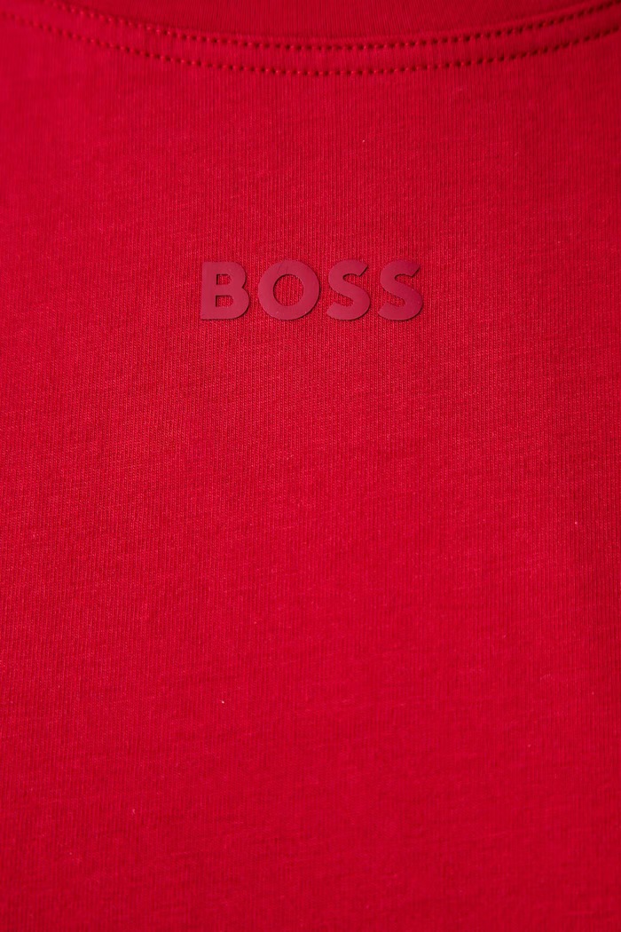 T-shirt lounge damski bawełniany z elastanem CI T-Shirt BOSS czerwony 50510322