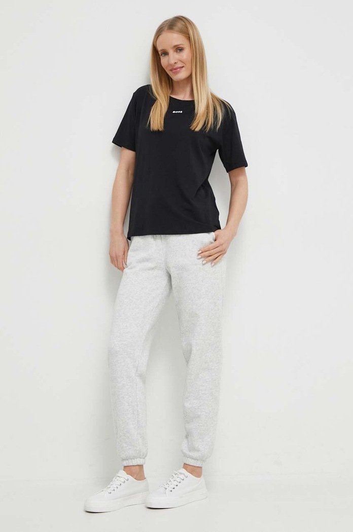 BOSS tricou pentru femei din bumbac cu elastan CI T-Shirt 50510322 negru AA00