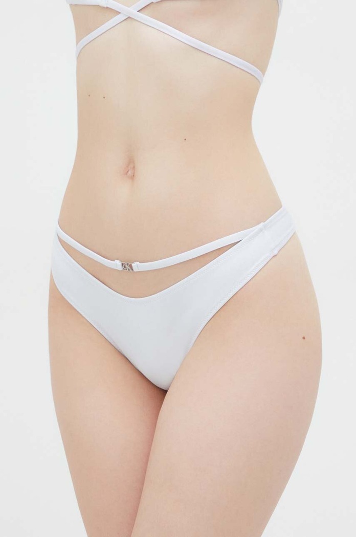 Koupací kalhotky Calvin Klein spodní bílá KW0KW02251