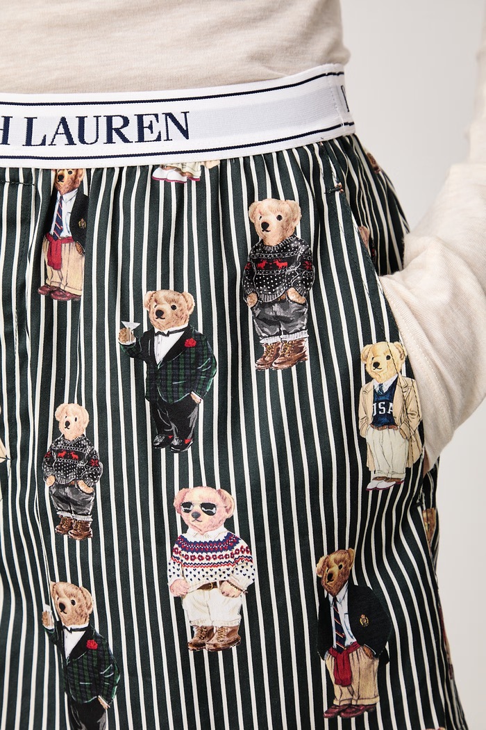 Szorty piżamowe damskie bawełniane Polo Ralph Lauren 4P0119 zielony