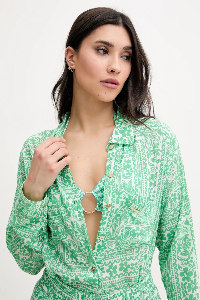 Plážová košile Melissa Odabash Millie zelená MO.MILLIE