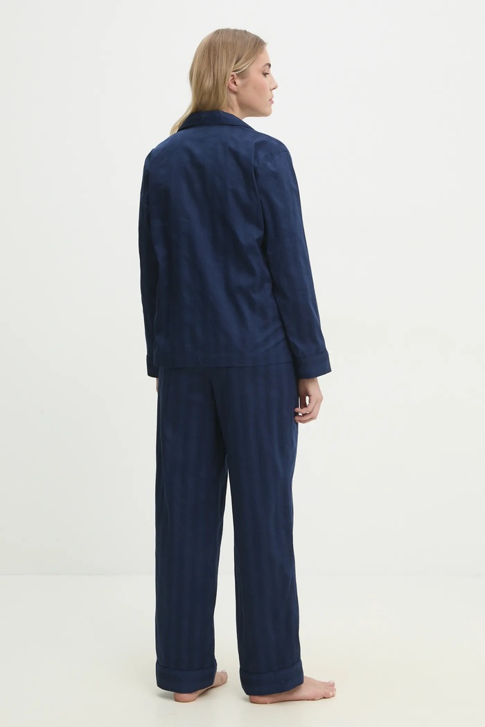 Lauren Ralph Lauren Памучна пижама Lauren Ralph Lauren ILN92305 тъмносин AW25