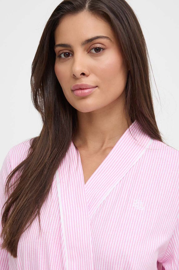 Oblečenie Bavlnený župan Lauren Ralph Lauren I814702 ružová