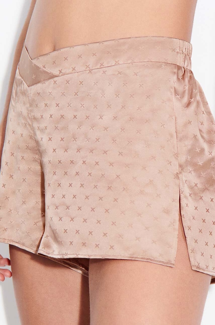 Abbigliamento Chantelle X pantaloncini da pigiama in seta C017E5.00Q beige