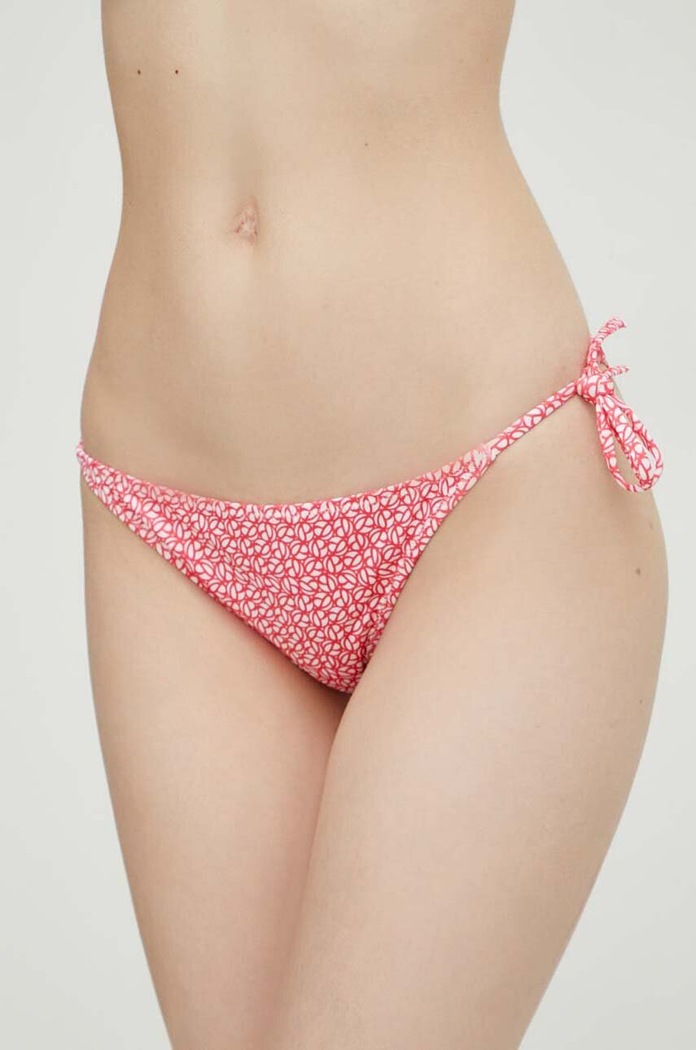Brazílske plavkové nohavičky Pepe Jeans P PRINT STR BRZL červená PLB10487