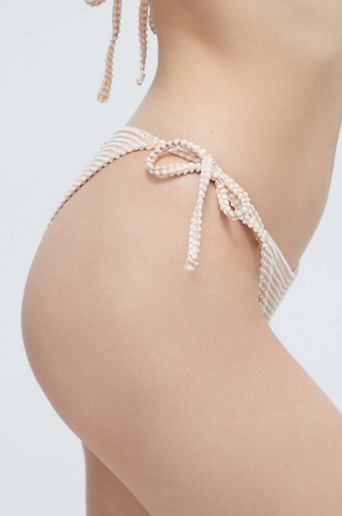 Дрехи Долнище на бански тип бразилиана Roxy Gingham ERJX404830 бежов