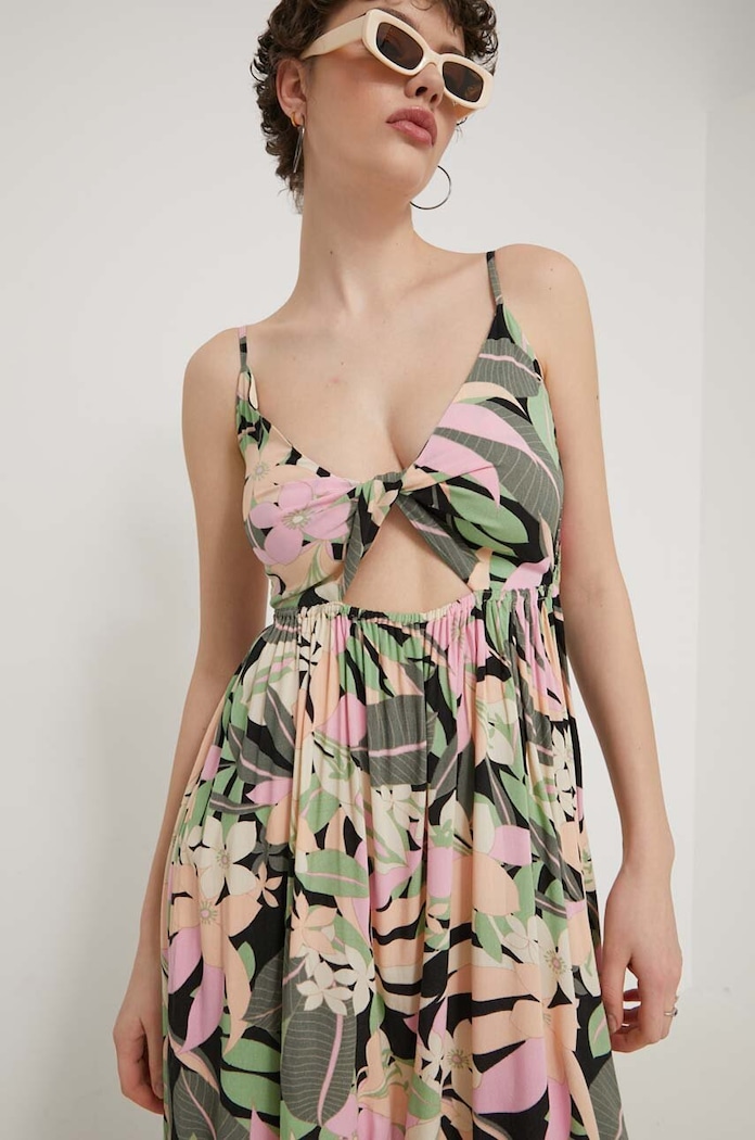 Φόρεμα Roxy Evening Glow πολύχρωμο ERJWD03787