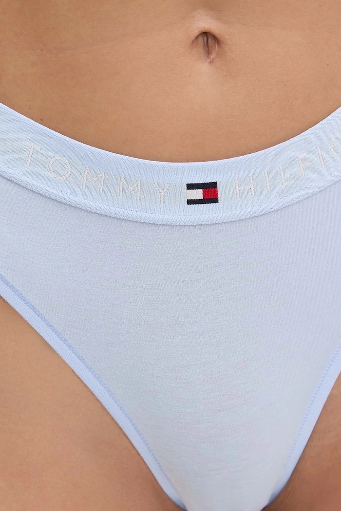 Tommy Hilfiger stringi niebieski UW0UW04146