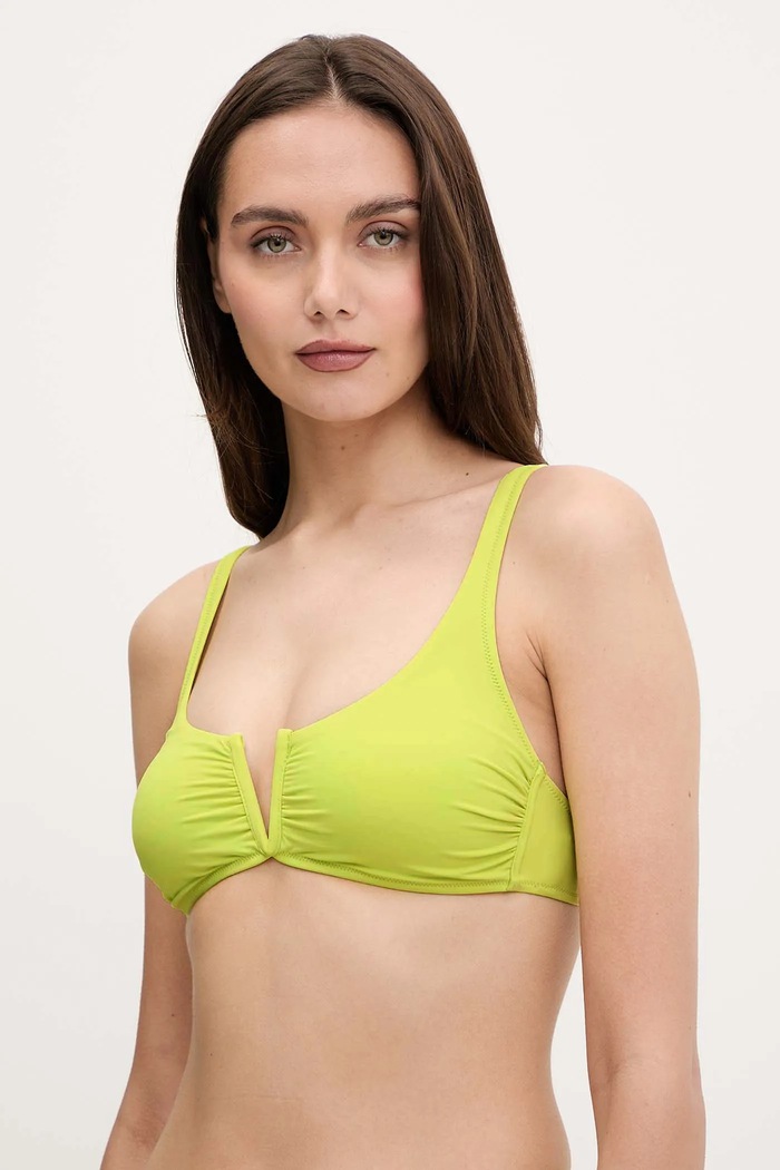 Plavková podprsenka United Colors of Benetton vrchný zelená 3P5H5R1JZ