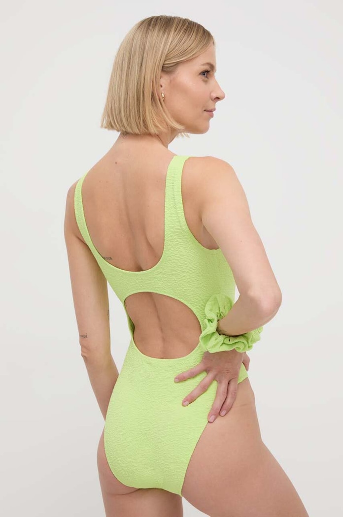 Calvin Klein egyrészes fürdőruha KW0KW02401 zöld SS24
