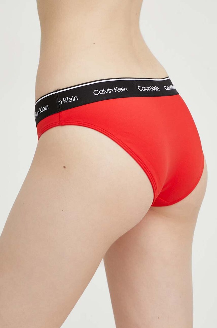 Spodnji del kopalk Calvin Klein KW0KW02428 rdeča SS25
