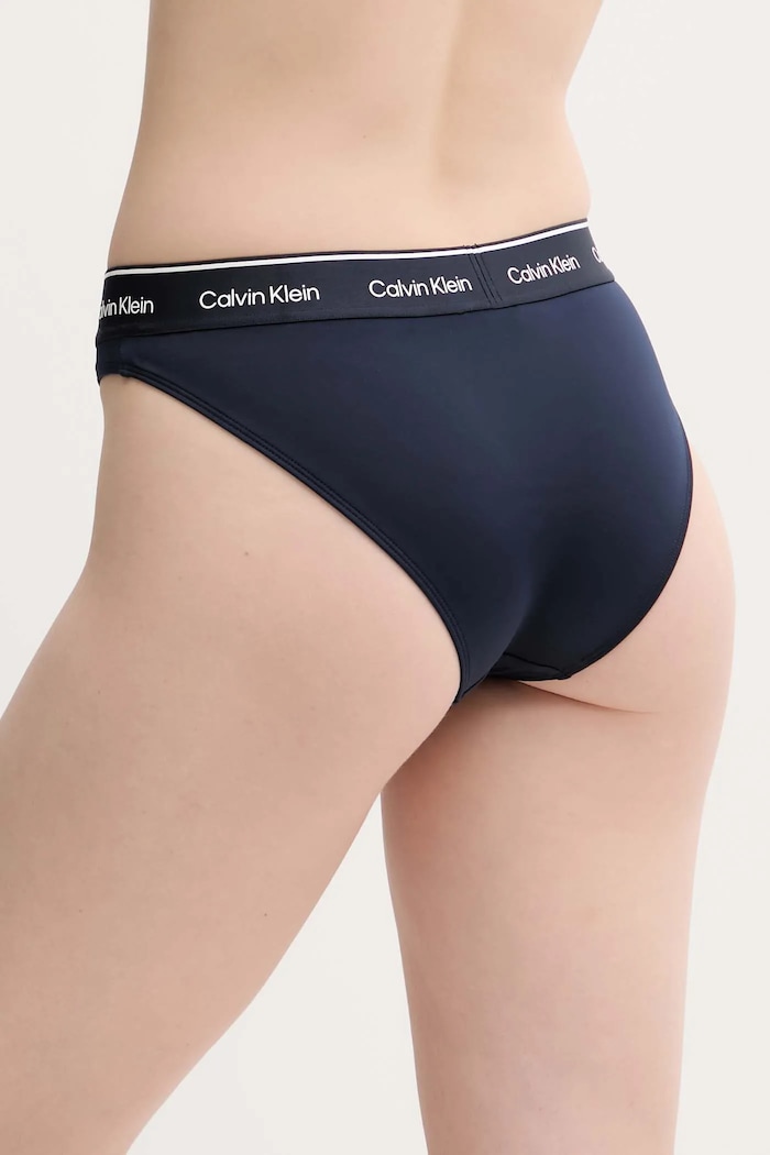 Plavkové kalhotky Calvin Klein KW0KW02428 námořnická modř SS25