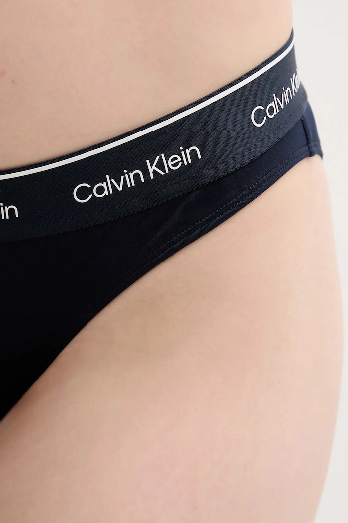 Plavkové kalhotky Calvin Klein námořnická modř KW0KW02428