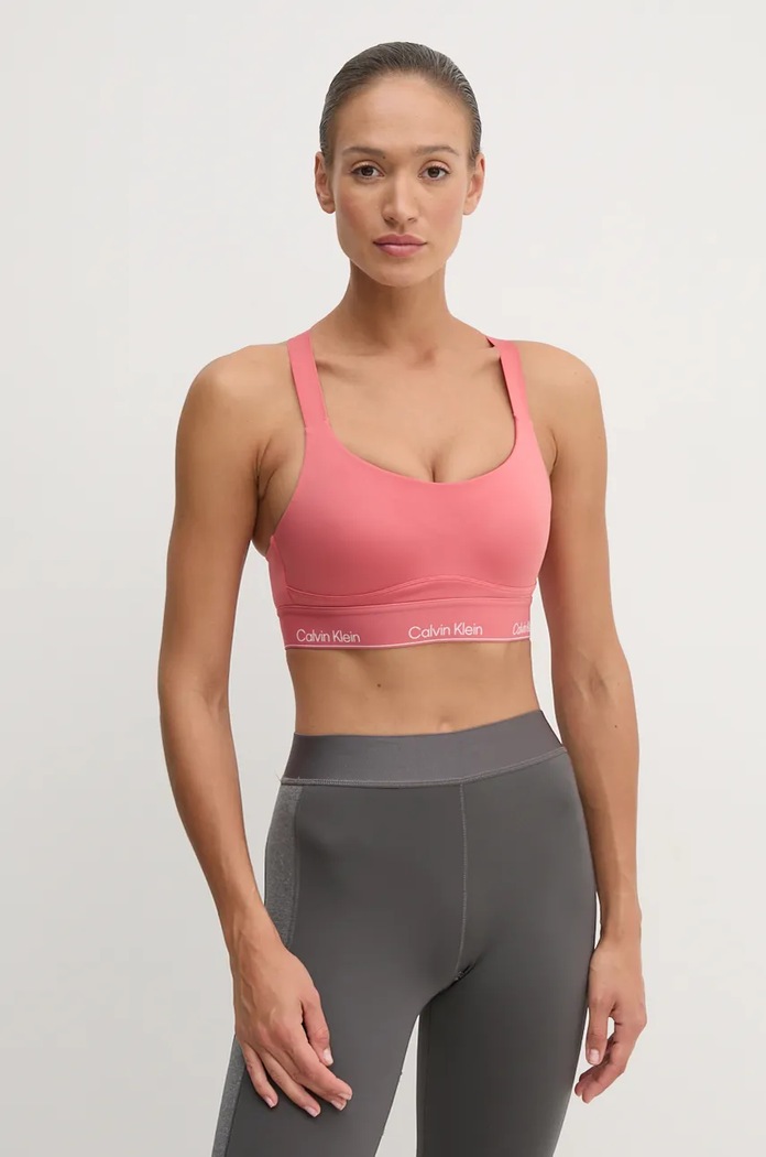Sportovní podprsenka Calvin Klein Performance růžová 00GWS4K193