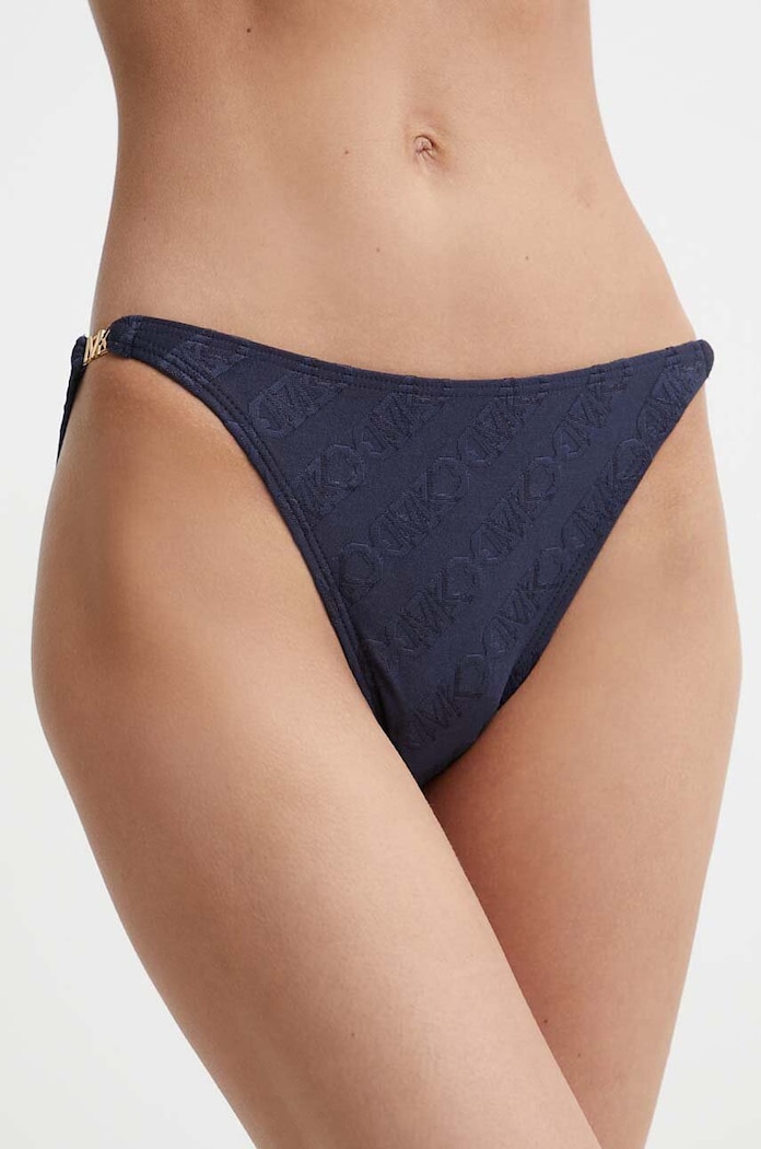 Plavkové nohavičky MICHAEL Michael Kors STRING BIKINI BOTTOM spodný tmavomodrá MM13095