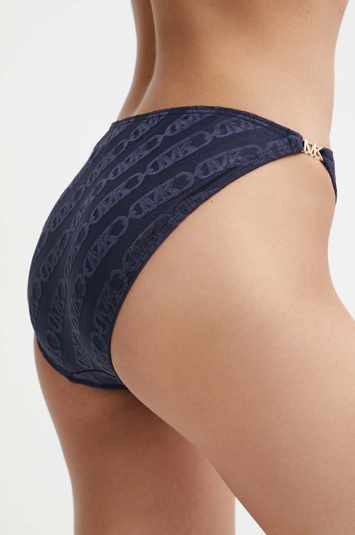 Plavkové nohavičky MICHAEL Michael Kors STRING BIKINI BOTTOM MM13095 tmavomodrá SS24
