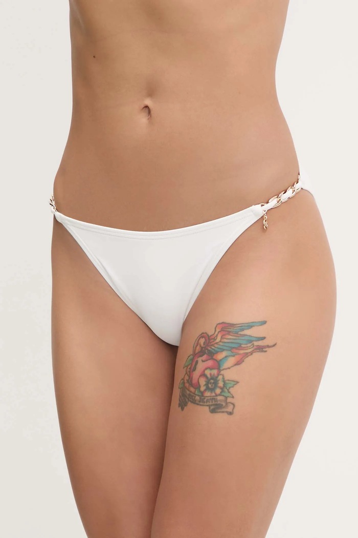 MICHAEL Michael Kors chiloți de baie BIKINI BOTTOM alb MM7M040