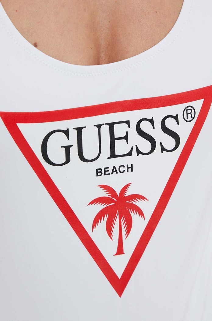Jednodílné plavky Guess E4GJ48.LY00K bílá