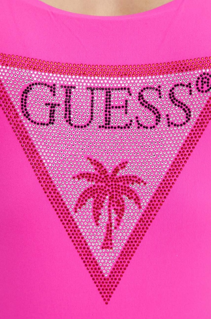 Guess jednoczęściowy strój kąpielowy różowy E4GJ03.MC040