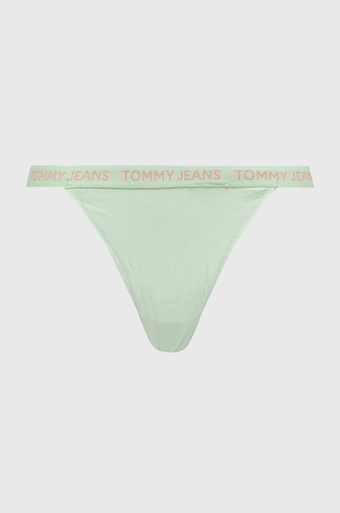 Tommy Jeans tanga 3 db UW0UW05012 zöld SS24