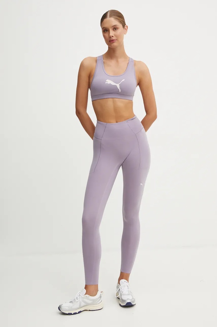 Sportovní podprsenka Puma 4KEEPS 525317 fialová AW24
