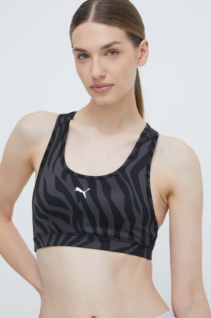 Športová podprsenka Puma 4KEEPS jednofarebný čierna 525317
