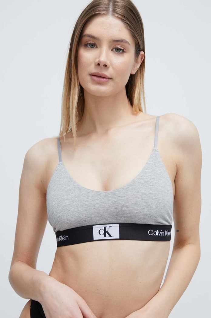 Grudnjak Calvin Klein Underwear 000QF7216E siva AA00