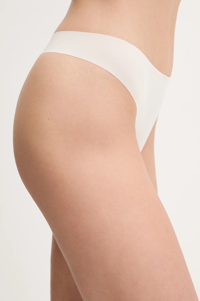 Calvin Klein Underwear stringi 0000D3428E beżowy AA00