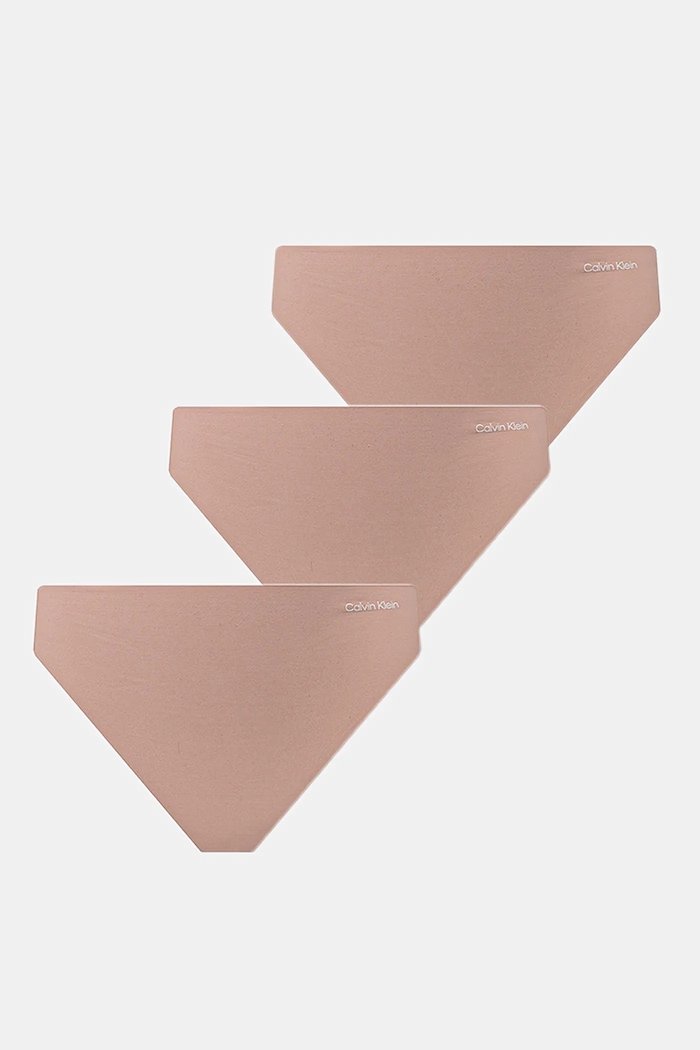 Calvin Klein Underwear stringi damskie 3-pack dzianina różowy 000QD3558E
