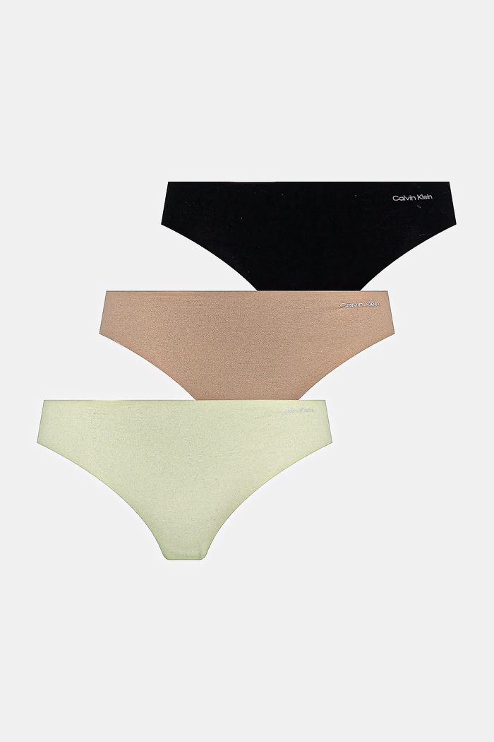 Calvin Klein Underwear tanga női 3-as csomag zöld 000QD3558E