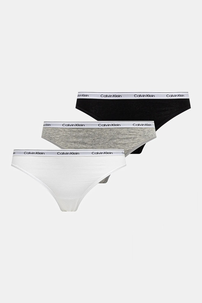 Calvin Klein Underwear Figi 3-pack szary 000QD5207E