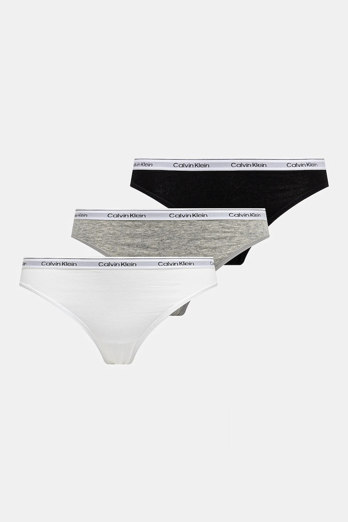 Calvin Klein Underwear Figi 3-pack szary 000QD5207E