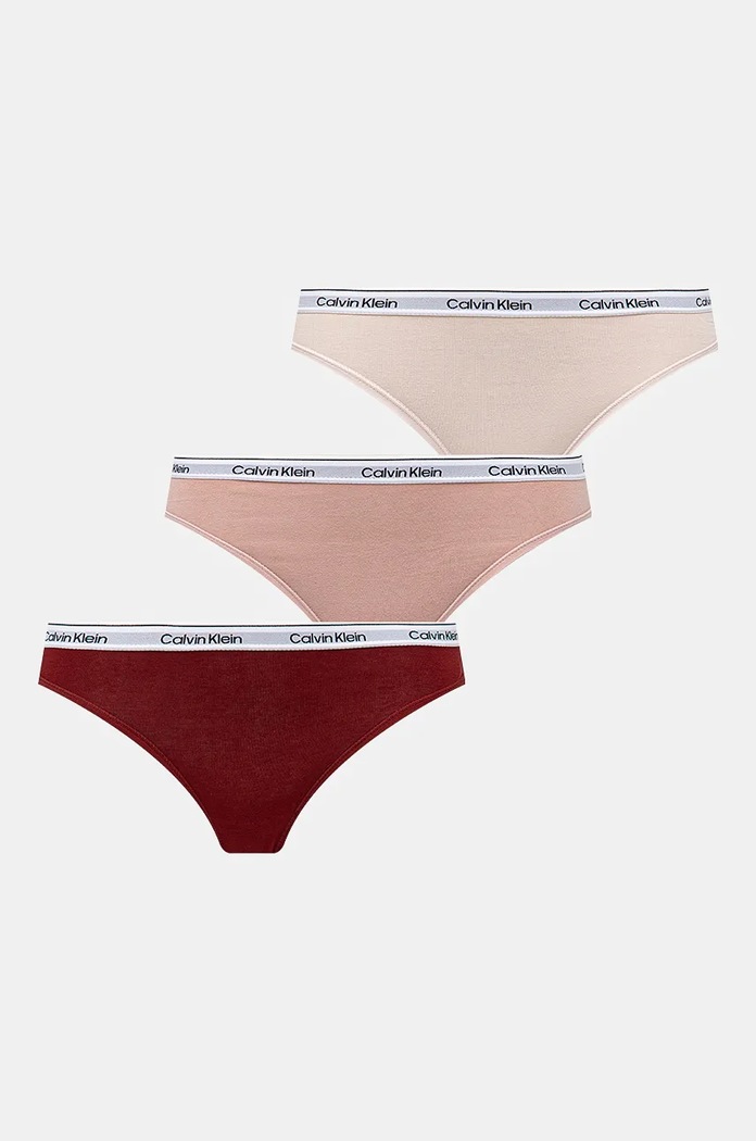Calvin Klein Underwear figi 3-pack dzianina różowy 000QD5207E