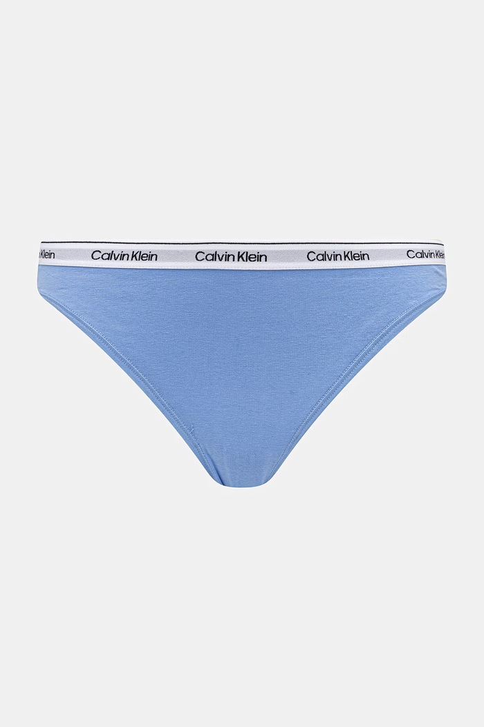 Ρούχα Calvin Klein Underwear κιλότα γυναικεία βαμβακερή με ελαστάν 5-pack 000QD5208E μπλε