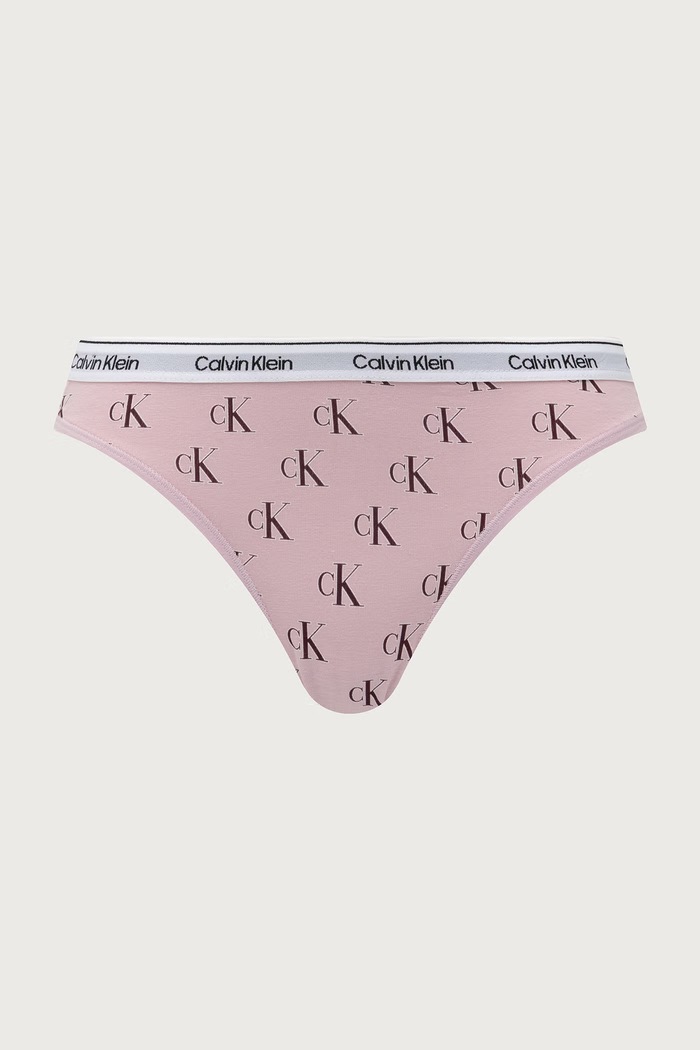 Calvin Klein Underwear klasične hlačke ženske bombažne z elastanom paket 5 kosov roza 000QD5208E