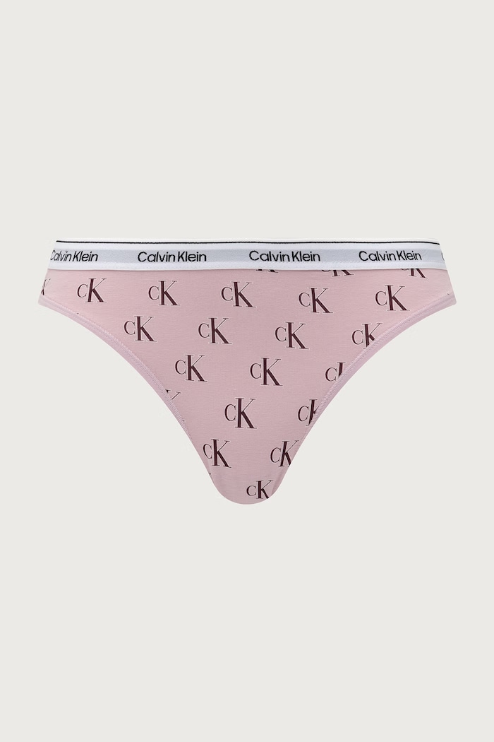 Calvin Klein Underwear klasične hlačke ženske bombažne z elastanom paket 5 kosov roza 000QD5208E
