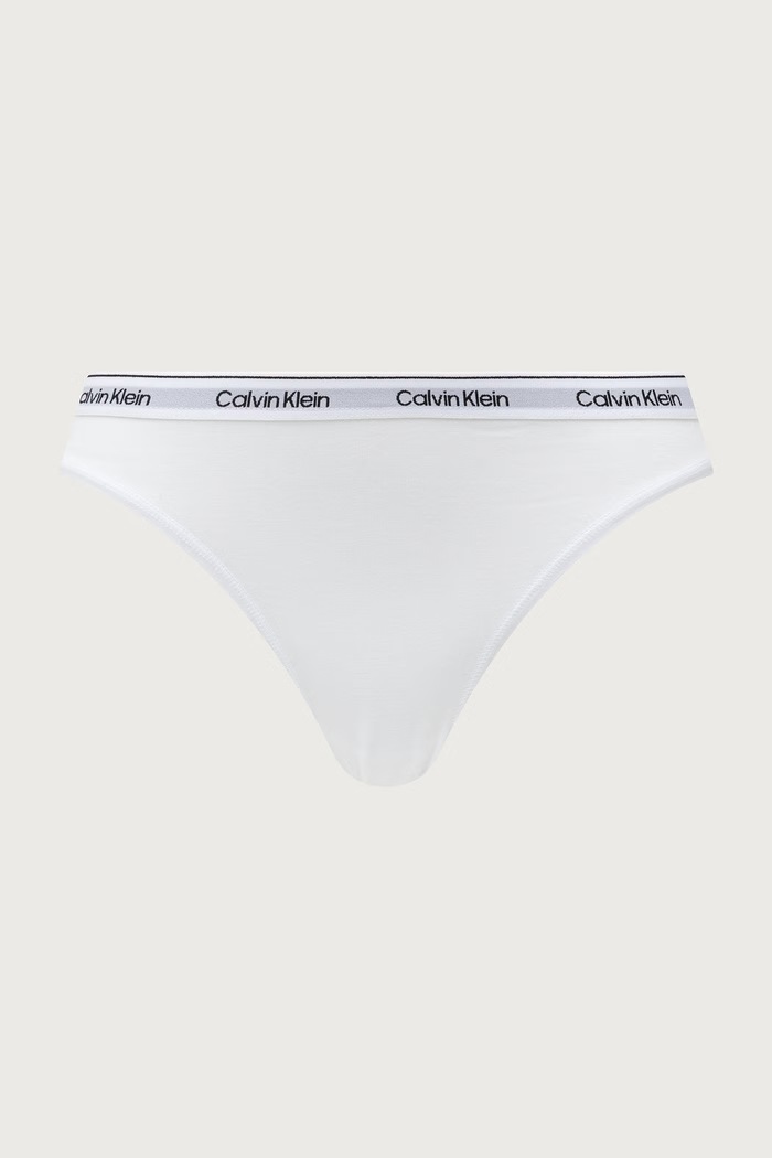 Calvin Klein Underwear klasične hlačke ženske bombažne z elastanom paket 5 kosov 000QD5208E roza