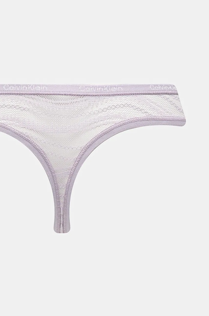 Tanga Calvin Klein Underwear 3-pack 000QD5216E fialová