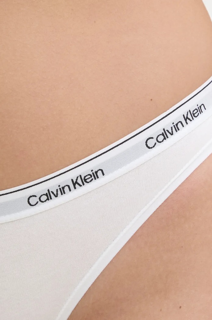 Odzież Calvin Klein Underwear figi damskie bawełniane z elastanem 000QD5044E biały