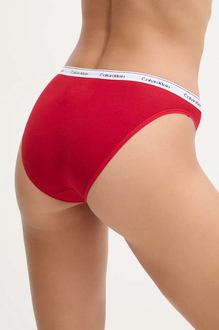 Calvin Klein Underwear nohavičky dámske bavlnené s elastanom 000QD5044E červená AA00