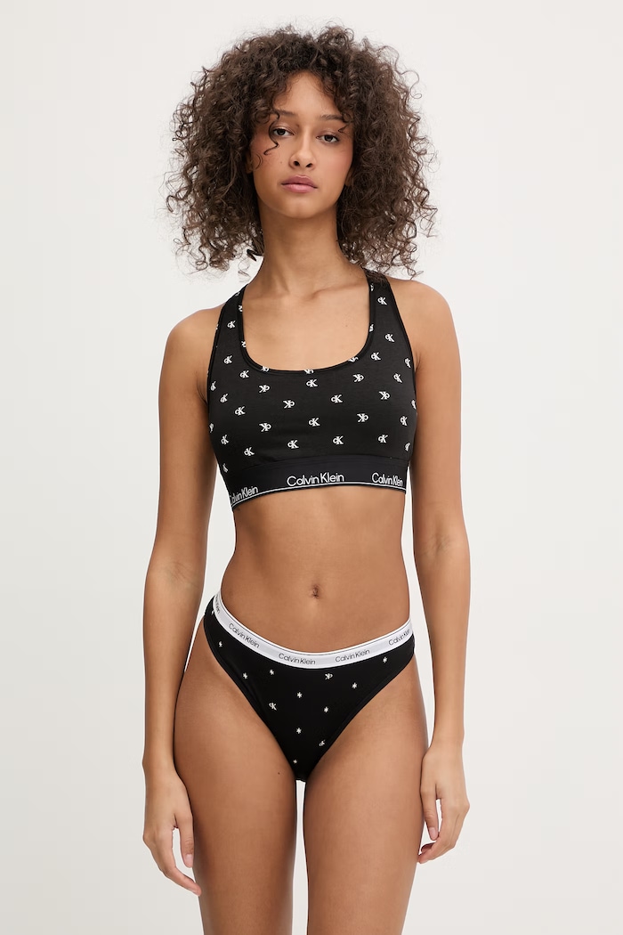 Calvin Klein Underwear nohavičky dámske bavlnené s elastanom 000QD5044E čierna AA00