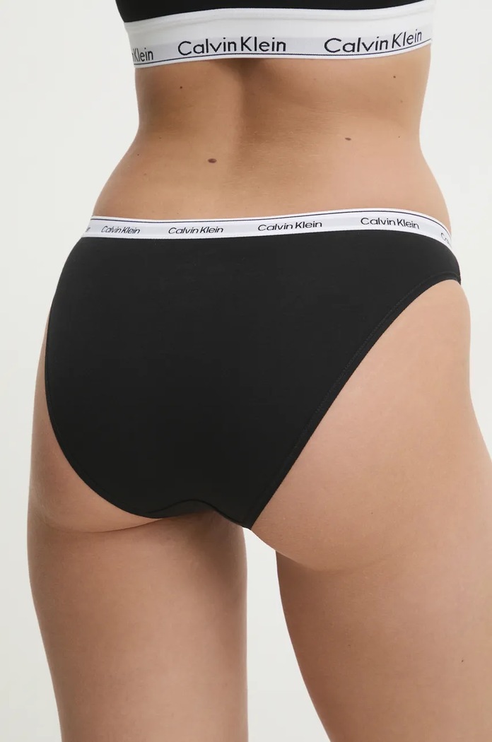 Calvin Klein Underwear figi damskie bawełniane z elastanem 000QD5044E czarny AA00