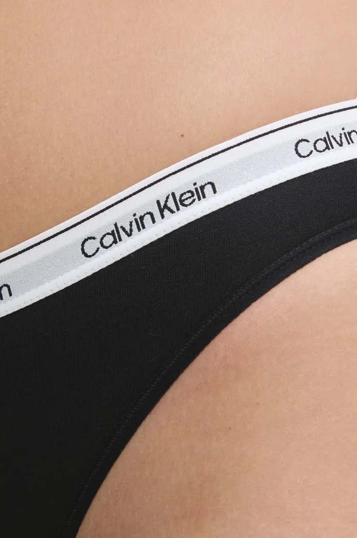 Calvin Klein Underwear figi damskie bawełniane z elastanem czarny 000QD5044E