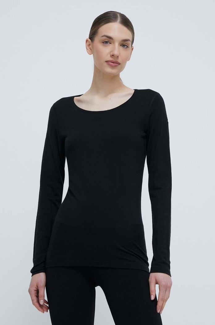Icebreaker Longsleeve funkcyjny 200 Oasis czarny IB1043780011