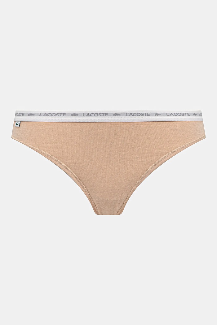 Lacoste στρινγκ γυναικεία βαμβακερά με ελαστάν 3-pack 8F1341 λευκό SS26