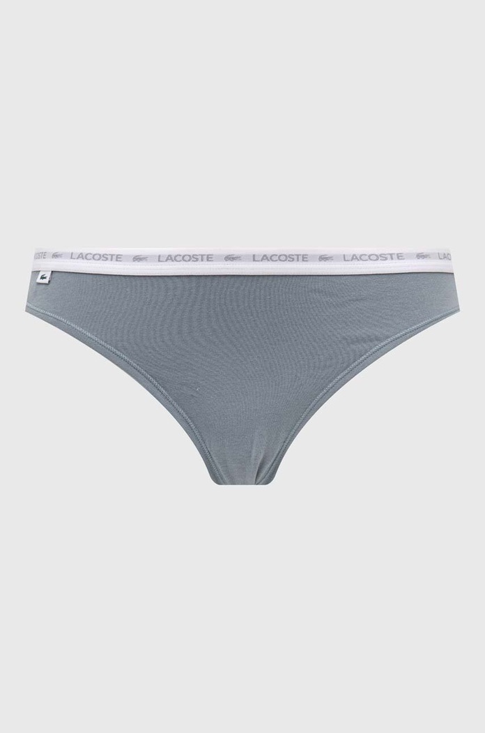 Lacoste στρινγκ γυναικεία βαμβακερά με ελαστάν 3-pack 8F1341 πολύχρωμο SS26